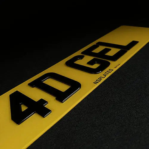 This Image is about 4D Gel Number Plates