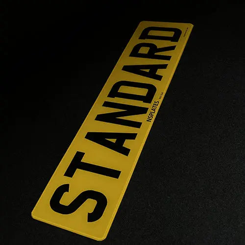 This Image is About Standard Number Plates